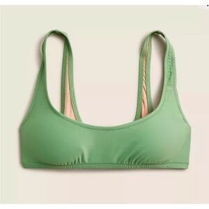 J. Crew Heritage Venetian Sage Green Bikini Top S NWT